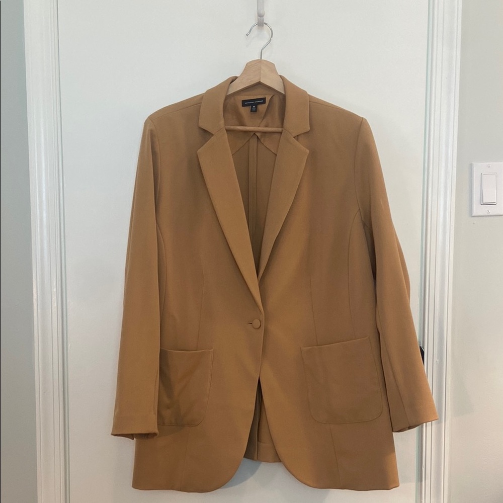 EUC Universal Standard Blazer Tan Cafe Au Lait Single Button Jacket